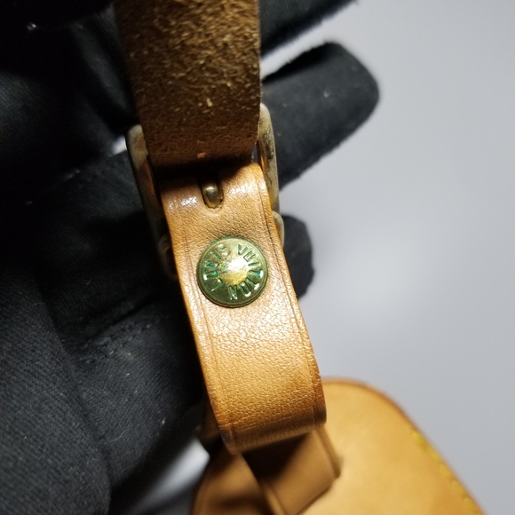 Louis Vuitton Vachetta leather Luggage tag  /France - Picture 7 of 11